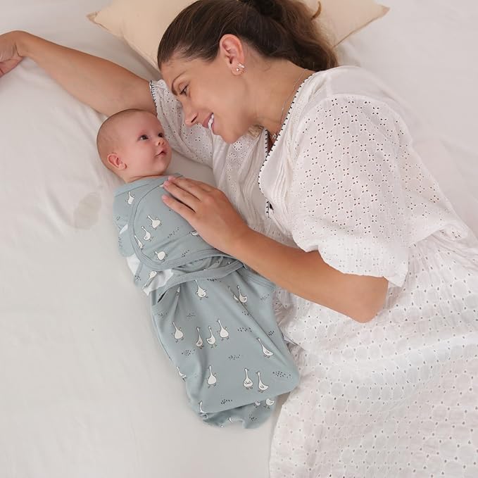 insular Baby Swaddle Wrap, Swaddle Blanket for Newborn and Infant, Adjustable Swaddling Set for Boy and Girl, Soft Cotton Baby Sleep Sack 3 Pack, Orange Car, Medium(3-6 Month)