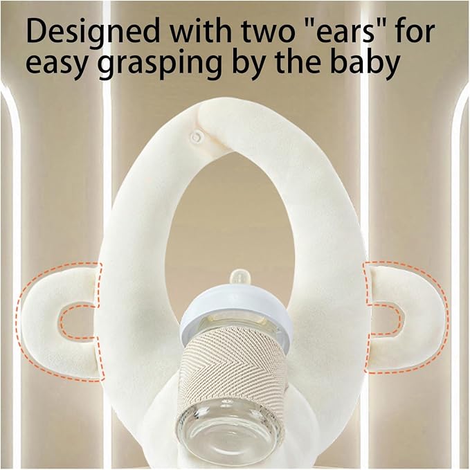 Machine Washable Bottle Holder Pillow – Ergonomic Nursing Assistant Bottle Support for Comfortable Feeding(A)