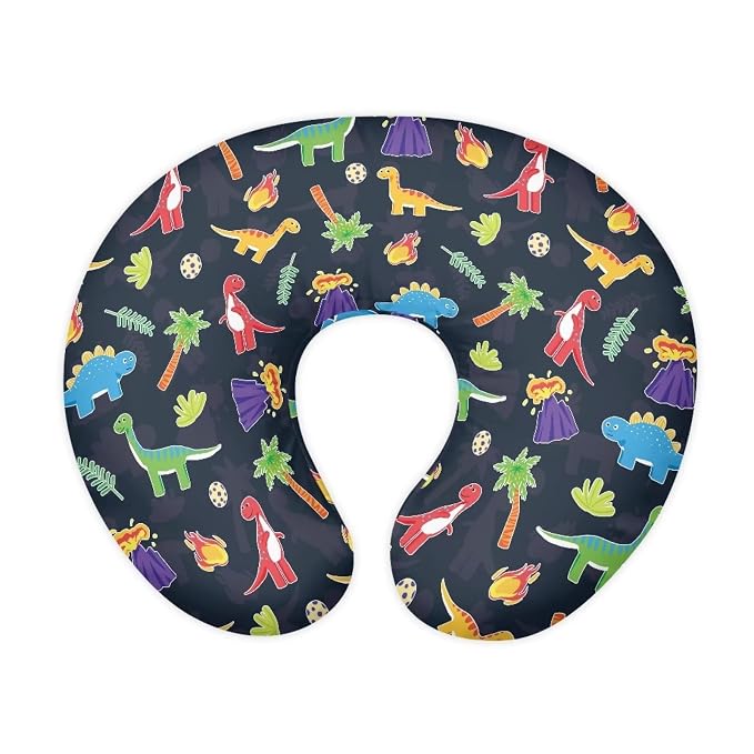 Dinosaur Tree Nursing Pillow Covers Slipcovers for Breastfeeding Moms, Ultra Soft Breathable Feeding Pillow Slipcover for Baby Boy Girl