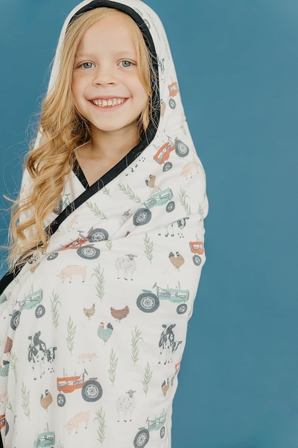 Copper Pearl Hooded Bath Towels Premium Knit/Terry Cloth Toddler Towels with Hood, Pockets, and Cool Designs - Great to Gift and Make Bath Time Fun - Big Kids Hooded Towel, Jo