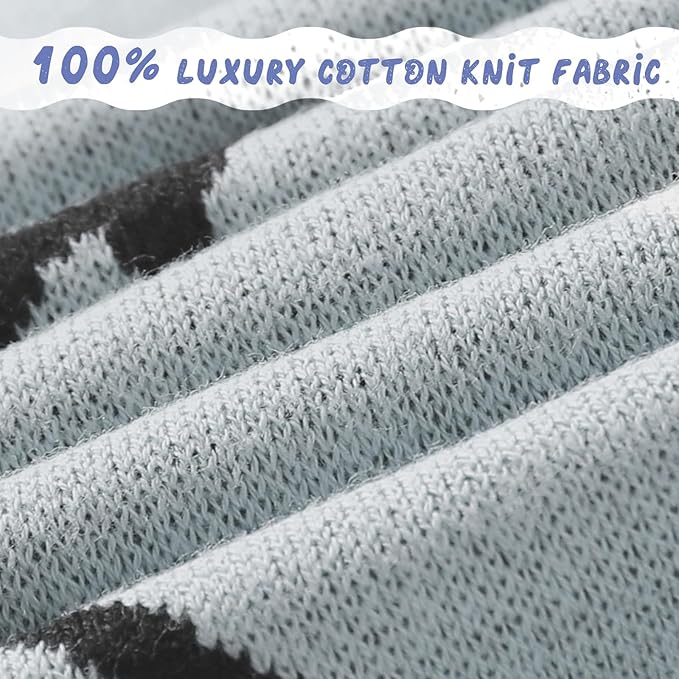 Receiving Baby Blanket,100% Luxury Cotton Knit Baby Blanket,Lightweight Cozy Neutral Swaddling Blanket for Newborns,Boys & Girls,Infant and Toddler