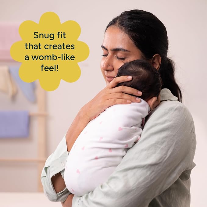 Swaddle Wrap for Newborns – Premium Organic Cotton, Wake Me Not Swaddle with Baby-Safe Closure, Ultra-Soft & Snug Sleep Sack, Breathable Swaddling Blanket, Gifts for 0-3 Months, Pack of 2
