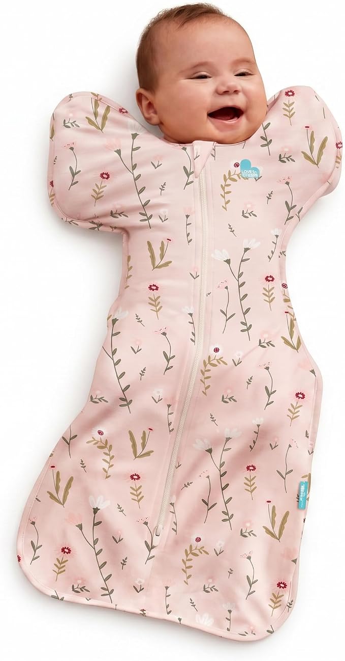 Love to Dream Swaddle UP, Baby Sleep Sack, Self-Soothing Swaddles for Newborns, Get Longer Sleep, Secure Fit Helps Calm Startle Reflex, New Born Essentials for Baby, 1.0 TOG, 13-19 lbs, Mini Posy