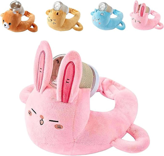 New Bottle Holder Pillow Plush for Self Feeding, Hands Free Feeding Nursing Assistant, Ergonomic Support Cushion, Machine Washable (Pink)