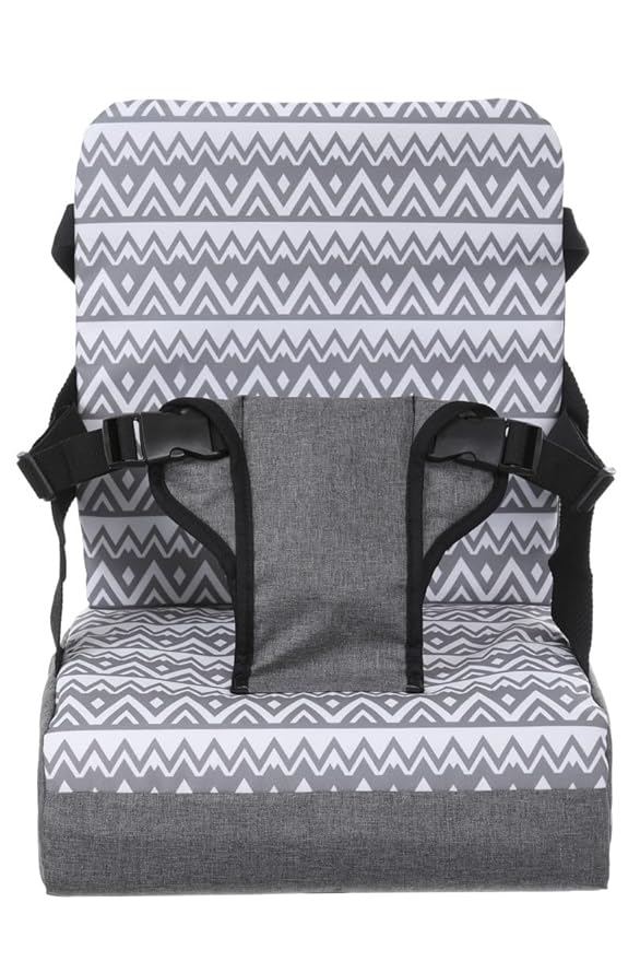 Dreambaby Grab ?˜N Go Travel Booster Seat ??Portable Toddler High Chair for Dining (6M-3Y) with Storage & Shoulder Strap