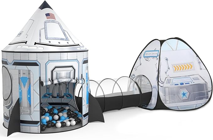 Sumbababy Space Tent for Kids: Space Toy for Baby- Kids Tent with Tunnel - Tunnel Toys for Toddlers.