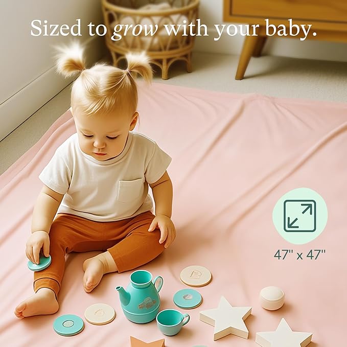 PurComfy Supersoft Swaddle Blanket, Premium Bamboo Viscose Baby swaddling Blankets for Newborns, Lightweight & Breathable Swaddle Blankets for Boys and Girls, 47??x 47?? Neutral Baby Essentials