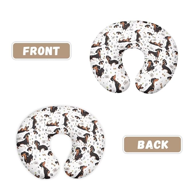Dogs Nursing Pillow Cover with Hidden Zipper Dogs Skin Friendly for Moms/Baby Nursing Pillow Cover Stretchy Removable Cover for Breastfeeding Pillow
