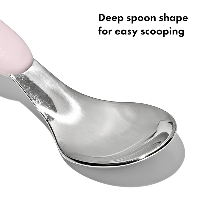 OXO Tot Fork and Spoon Set - Blossom
