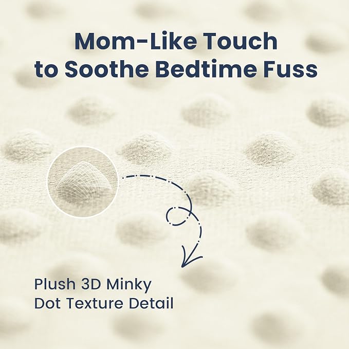 Baby Floor Play Mat for Playpen, Extra Thick 50x50 Inches Padded Mat with Ultra Soft 3D Minky Dot & Removable Washable Cover, Non-Slip & Safe for Crawling,Tummy Time,Infant/Toddler (Cream)