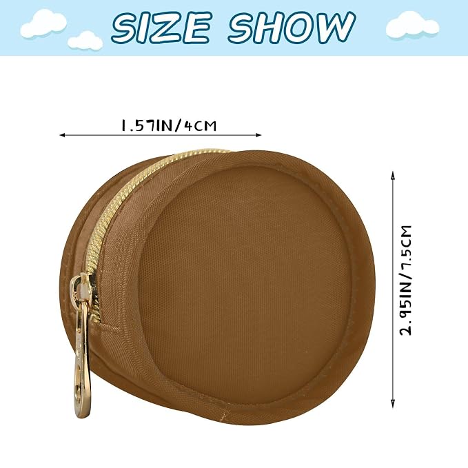 Brown Pacifier Holder Case Newborn Pacifier Storage Pouch for Boys Girls Easy Attach to Diaper Bag Portable Baby Essentials Container