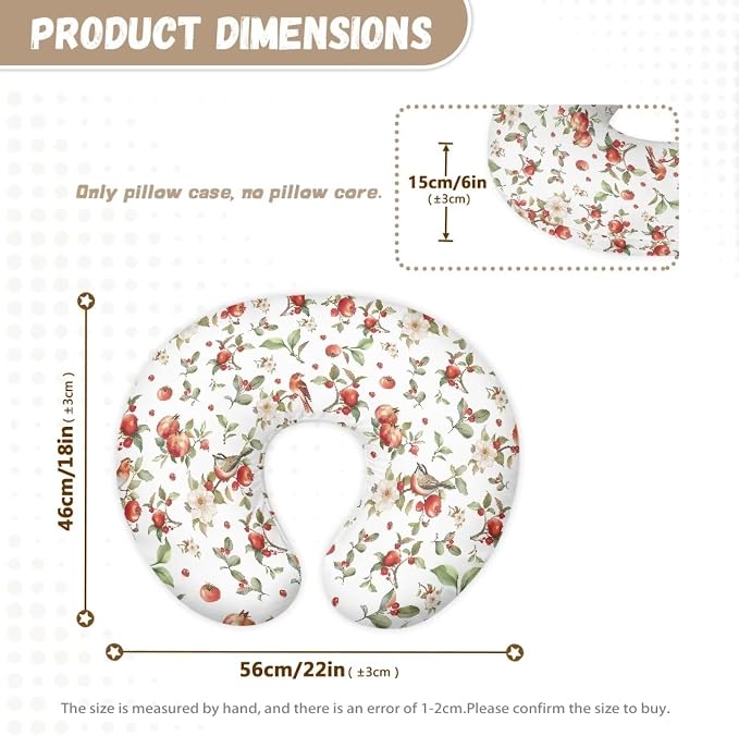 Nursing Pillow Cover Nursing Pillows for Breastfeeding Fits The Original Support for Breastfeeding Nipple Shields for Breastfeeding Newborn Pomegranate