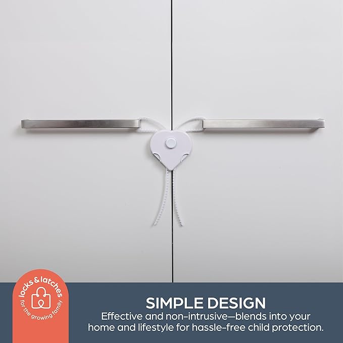 Dreambaby Child Proof Cabinet Locks - Flexi Locks for Baby Proofing Cabinets - Adjustable Fit with Multi-Action Release
