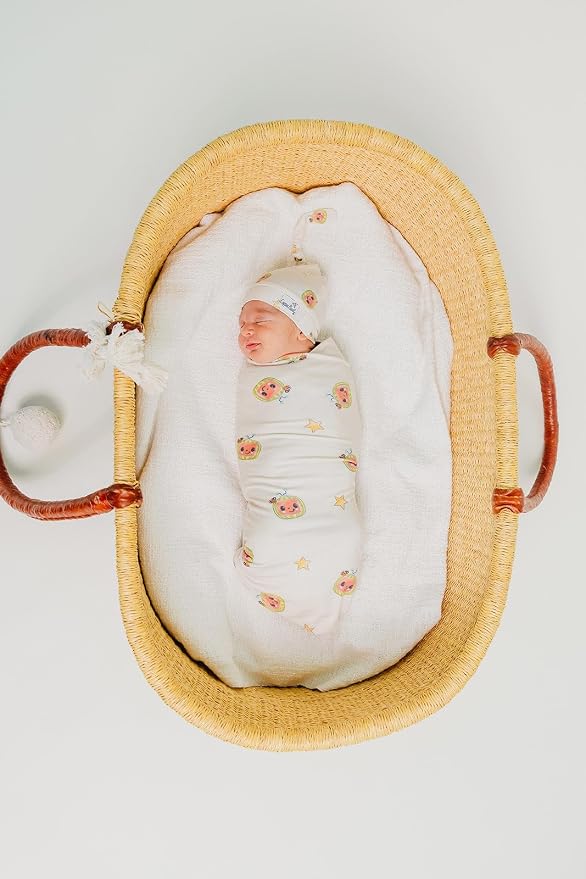 Copper Pearl Large Premium Knit Baby Swaddle Receiving Blanket 'CoComelon'