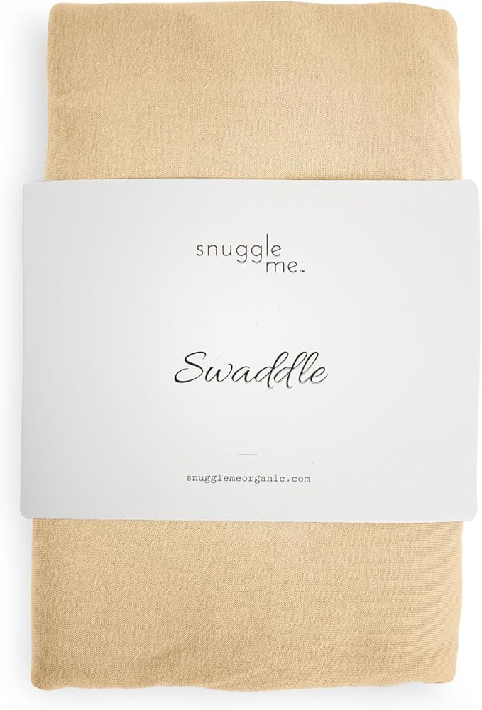 snuggle me Swaddle | Organic Cotton Swaddle Blanket, Soft Stretch, 47 x 47 inches (Honey)