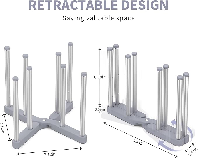 Baby Bottle Drying Rack, Drying Rack for Water Bottle, Reusable Bag, Collapsible Holder for Cups, Mugs and Glass, Sports Bottle Holder