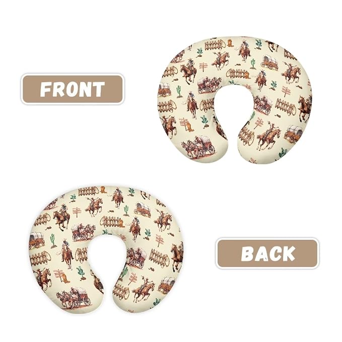 Horse Baby Nursing Pillow Cover Stretchy Breathable Breastfeeding Pillow Cover Neutral Pillow Cover for Infant Snug Fit Standard Nursing Pillows