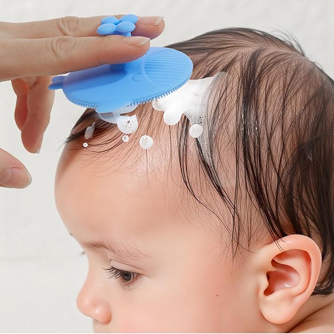 Soft Comb Hair Washing Scrubber Brush Baby Combs Silicone Massage Shampoo Bath Cradle Caps Brushes Baby Essential Toddler Hair