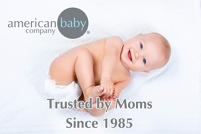 American Baby Company 100% Cotton Thermal Waffle Swaddle Blanket (30" x 40"), Soft, Breathable & Stretchy, Celery, for Boys and Girls, Perfect for Swaddling, Travel and Gifting