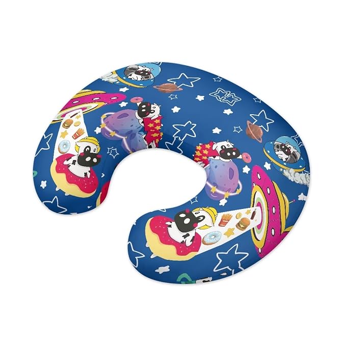 Spaceship Breastfeeding Pillow Cover with Hidden Zip Washable Soft and Gentle on Baby's Skin Suitable for Newborn Breastfeeding Easy to Use and Clean（Pillowcase Only）