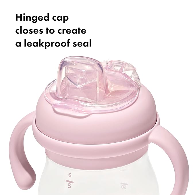 OXO Tot Transitions Soft Spout Sippy Cup with Removable Handles - 6 oz. - Blossom