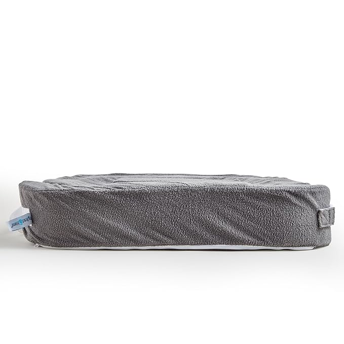 My Brest Friend Twin Nursing Pillow - Enhanced Comfort with Slipcover - Ultimate Ergonomic Support for Breastfeeding- Adjustable Strap and Silent Release Buckle with Handy Side Pocket, Evening Grey