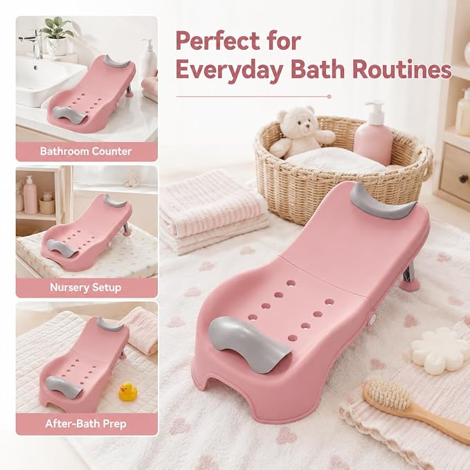 Adjustable Children's Shampoo Chair, Hair Washing Station for Kids Children's Shower Seat, Hair Wash Basin is Suitable for 0-5 Years Old Bath seat Bathtub Household Design