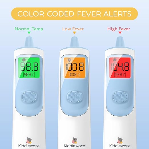 Ear and Forehead Baby Thermometer for Infants to Adults Termometro Digital Baby Stuff Instant Read Ear Thermometer for Kids or Touchless Forehead Thermometer