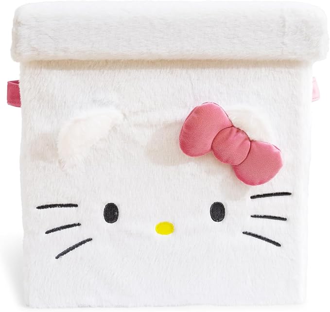 Ukonic Sanrio Hello Kitty 13 x 13 Inch Plush Storage Cube