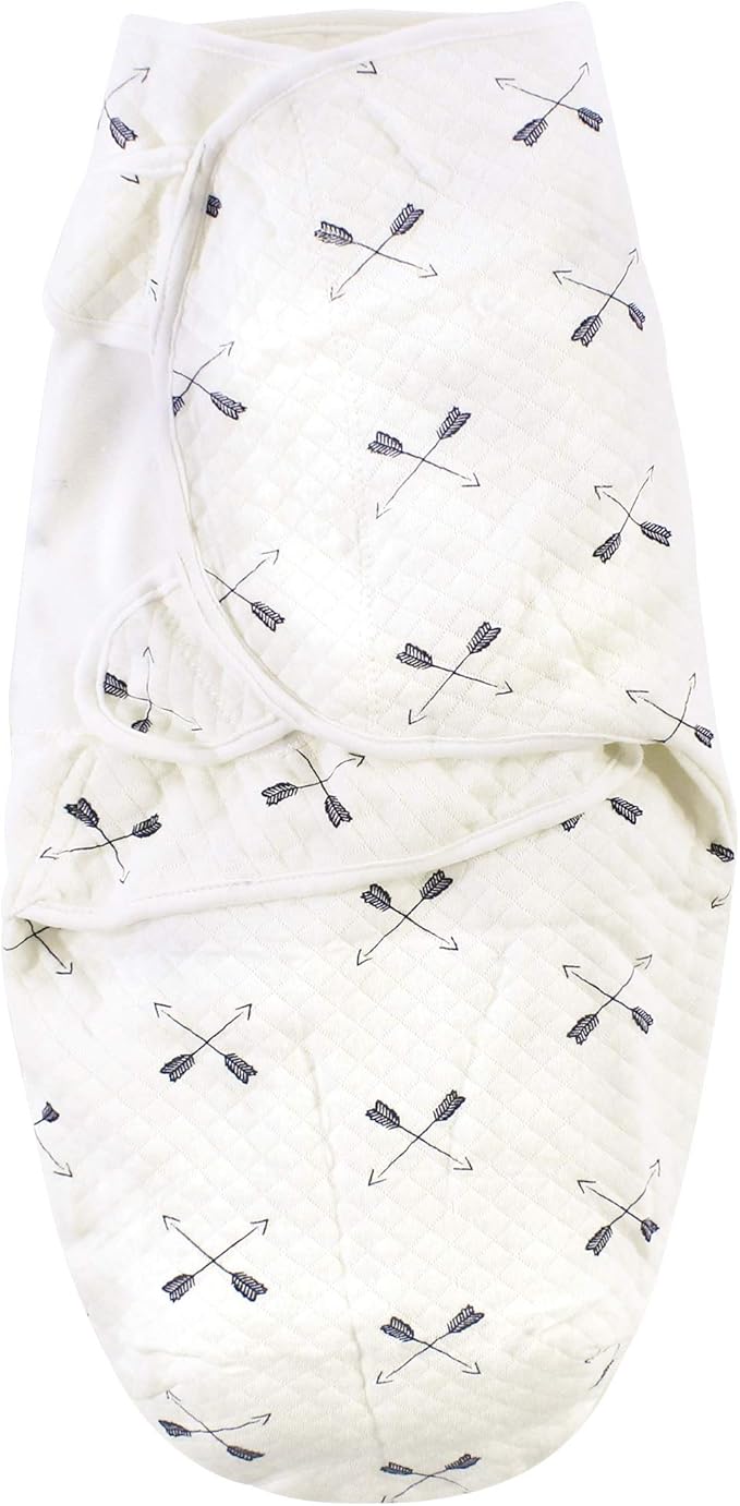 Hudson Baby Unisex Baby Quilted Cotton Swaddle Wrap 3pk, Boy Forest, 0-3 Months