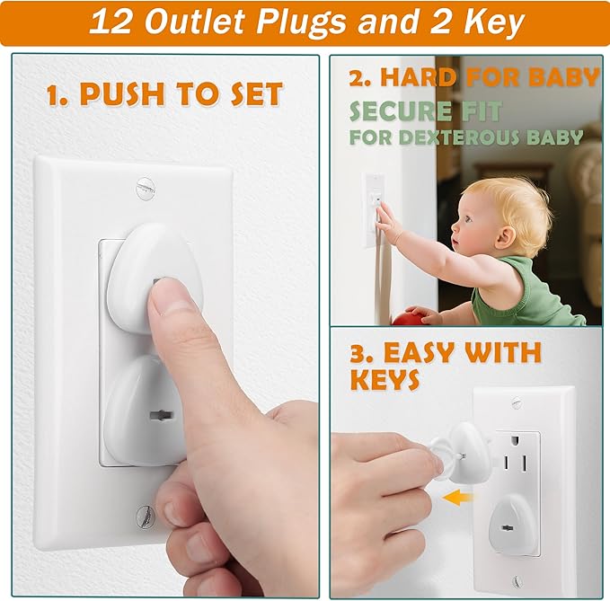 Baby Proofing Kit 58 Packs- Child Safety Essentials Set with Invisible Cabinet Locks, Corner Guards and Outlet Covers Baby Safety Products - All-in-one Super Value Child Proof Kit