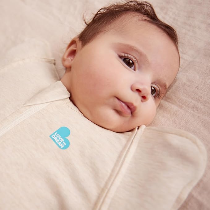 Early Roller Transition Swaddle Bag 1.0 TOG Cotton Oatmeal by Love To Dream