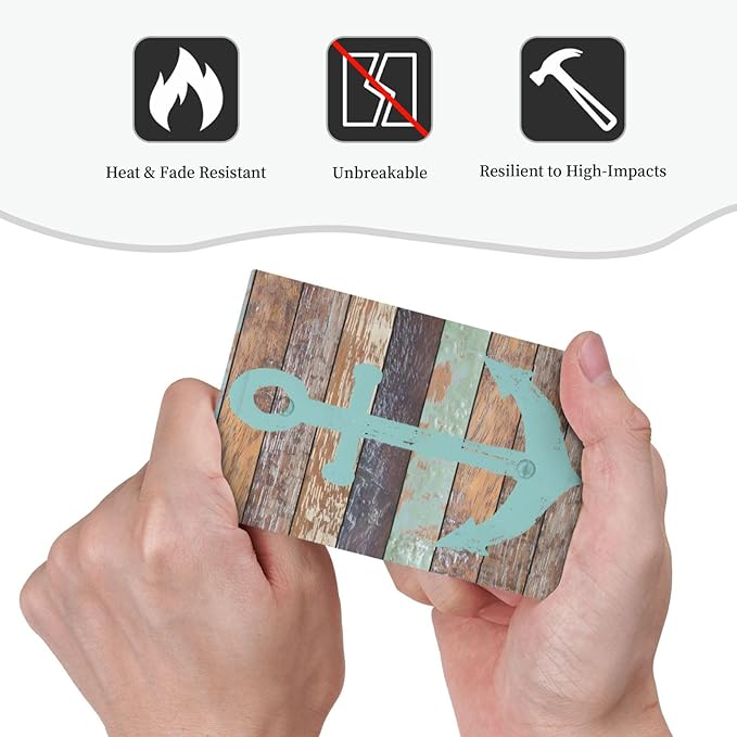 Timeworn Marine Weathered Wood Rustic Nautical Anchor Light Switch Cover Plate 1 Gang No Device Blank Electrical Wall Plates Faceplate Decorative Switch Plate Covers for Farmhouse Home Decor
