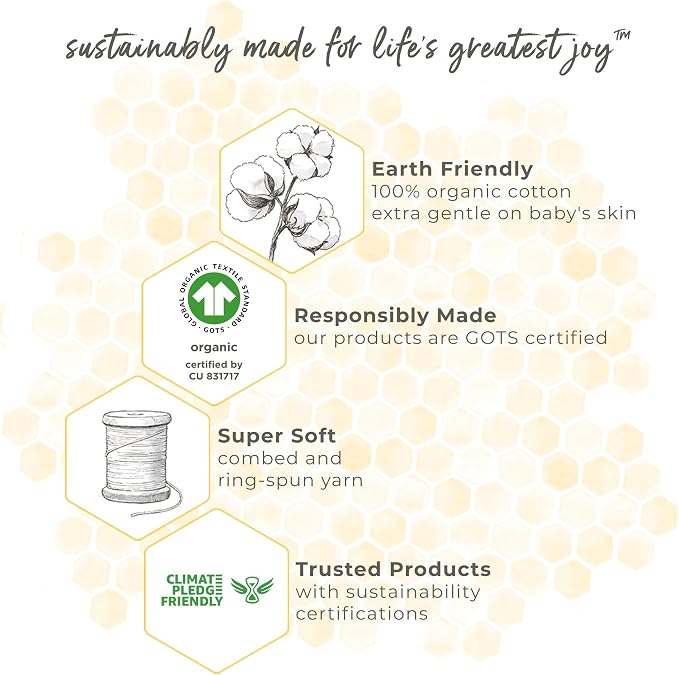 Burt's Bees Baby - Hooded Towels, Absorbent Knit Terry, Super Soft Single Ply, 100% Organic Cotton
