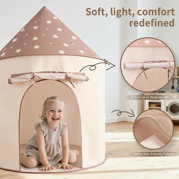 Sumbababy Kids Tent with Crawl Tunnel: Ball Pit for Toddlers - Ball Pit Tunnels for Young Children - Pop Up Baby and Toddler Tent for Indoor & Outdoor