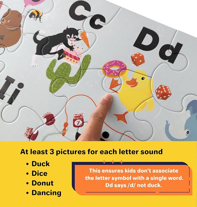 Animal Antics Alphabet Puzzles for Toddlers 3-5, ABC Puzzle, Toddler ABC Learning Toys, Preschool & Kindergarten Learning Toys for Kids