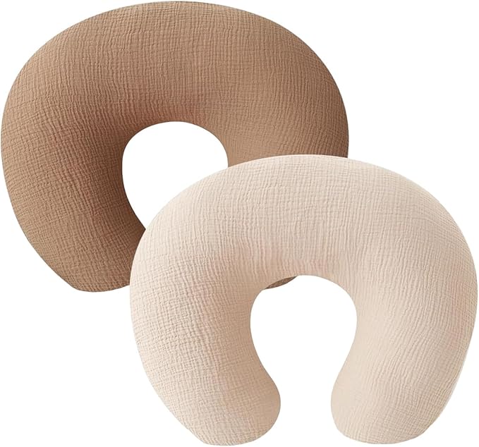 2pcs/Set Removable Baby Feeding Pillow Case Newborns Breastfeeding Cushion Covers Detachable Sleeve for Boys Girls