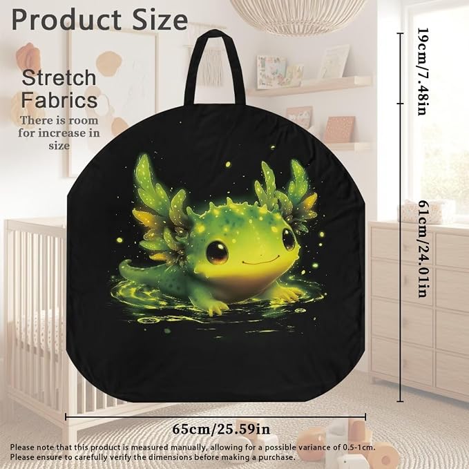 Green Axolotl Nursing Pillow Covers for Baby Girl Nursing Pillow Slipcovers for Breastfeeding Moms, Soft and Stretchy Safely Breastfeeding Pillow Cover for Infant Pillow Not Included