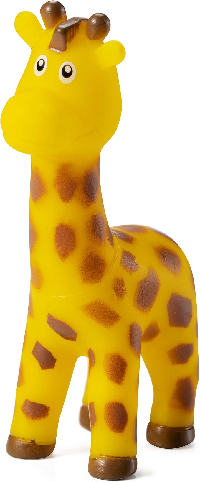 Mini Zoo Animals Bath Toys - (Pack of 12) Vinyl Rubber Jungle Safari Animal Figures, Squeezable Bath Tub Toys for Kids, Baby Shower, Birthday Party Supplies, Favors, Cake Decor, Table Decorations