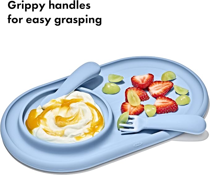 OXO Tot Mini Fork & Spoon Set – Dusk, Baby Essentials