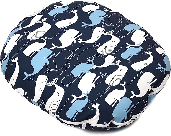 Newborn Infant Lounger Pillow Cover, Removable Ultra Soft Comfortable Slipcover (D)