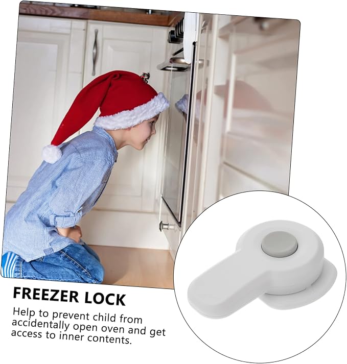 Hemoton 8pcs Safety Oven Lock Childproof Lock for Kitchen Easy Installation Prevents Finger Injuries Design