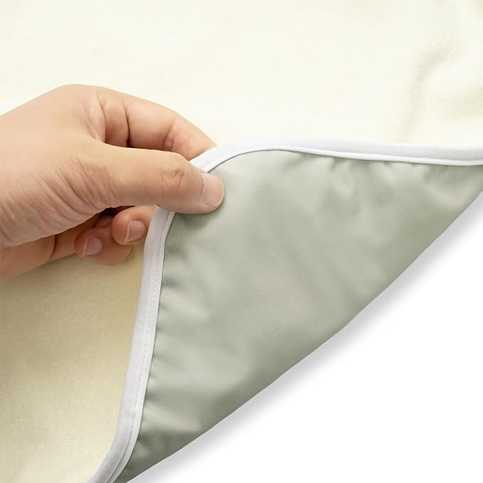 Nora?™s Nursery Portable Baby Diaper Changing Pad - Waterproof Foldable Changing Mat for On-The-Go Diaper Changes - Travel Friendly, Easy Clean, Soft & Durable for Infants and Toddlers - Stone