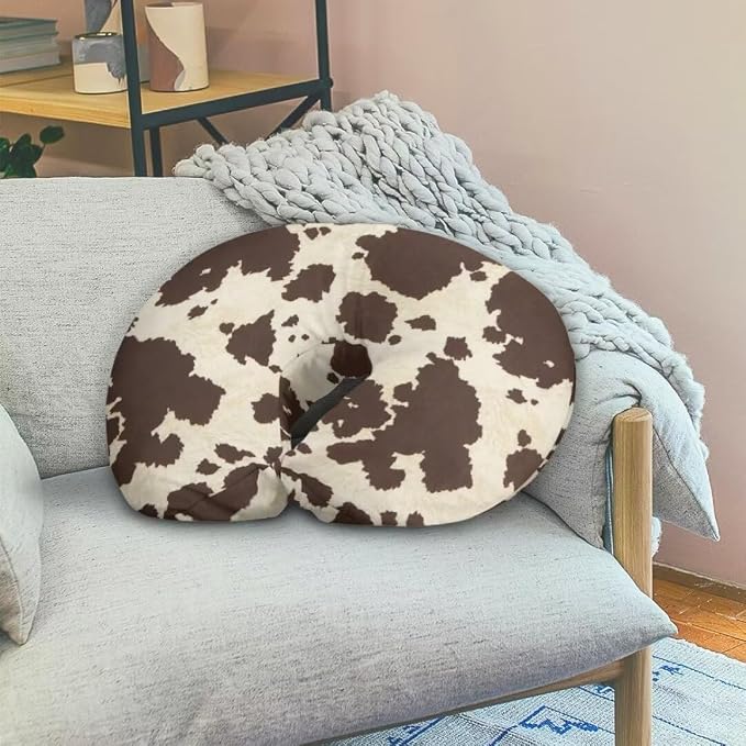 Jeiento Heart Panda Nursing Pillow Covers for Nursing Pillow and Positioner Comfortable Cover,Pink Newborn U-Shaped Breastfeeding Pillowcase Cushion Cover,Gift for Women Mother