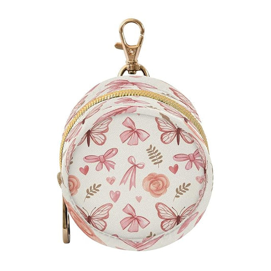 Bows and Butterflies Pacifier Holder Case Portable Newborn Baby Pacifiers Pouch with Clip for Boys & Girls