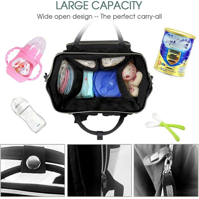 Texas Cowboy Diaper Bag Backpack Multifunction Nappy Bags Waterproof Mummy Backpack Large Capacity Travel Essentials Baby Bag with Changing Pad, Pacifier Holder