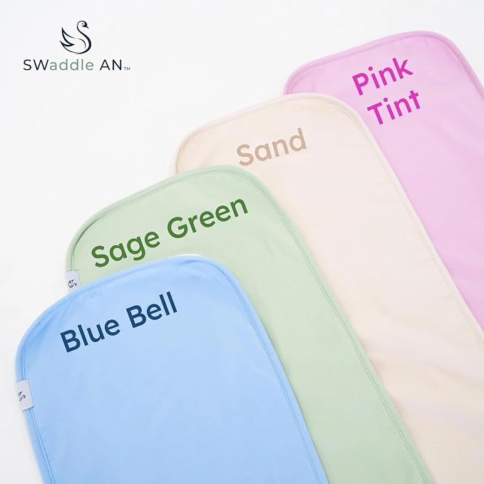 Personalized Bamboo x Muslin Baby Burp Cloths – Extra Soft, Large Bamboo and Muslin Spit-Up Rags with 3 Absorbent Layers – Ideal for Boys & Girls
