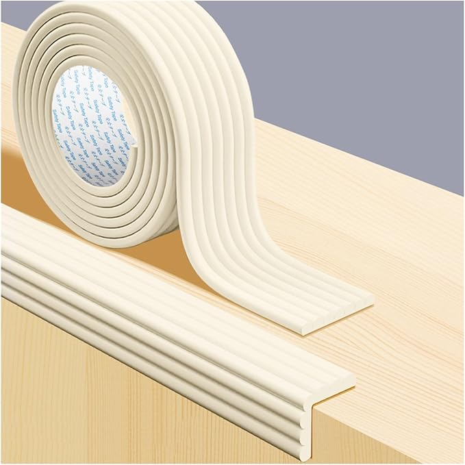 XPLKQXE Proofing Foam Bumper Set, Safety Guards Proof Bumper Guard, Coffee Table Edge Corner Protector Padding for Sharp Corners of Cabinets, Tables, Drawers (Color : White-A, Size : 10pcs)