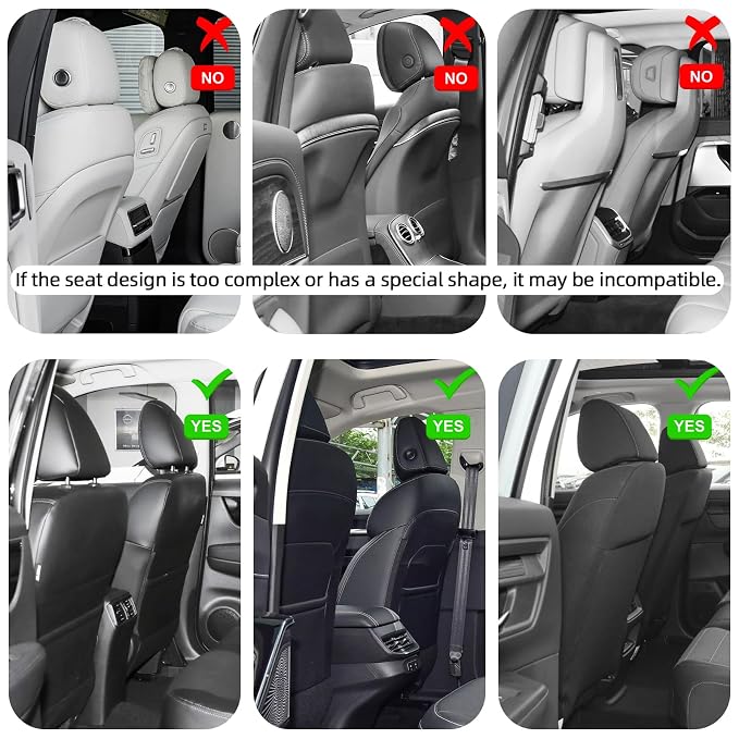TAIKOO Seat Back Protector + Large Capacity Pocket Storage Organizer,Preventing The Impact of Children Stepping on The Seat Backrest (Style A-Black)