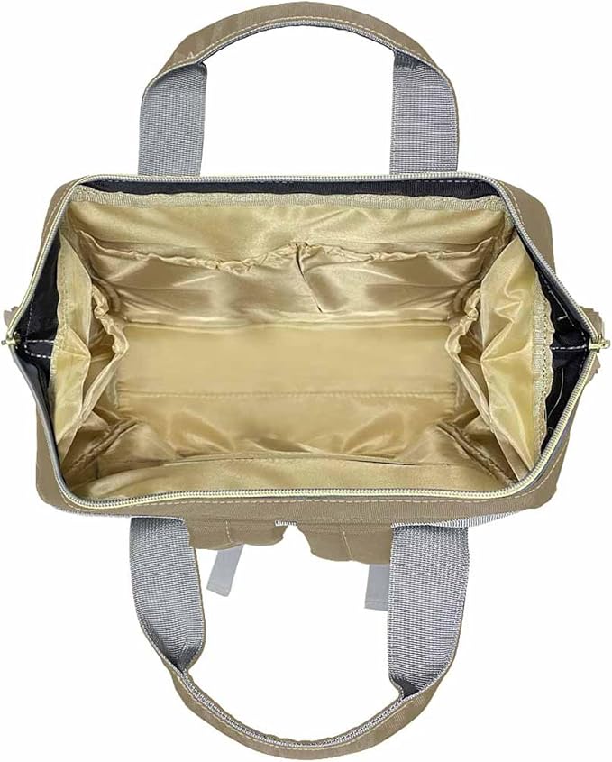 InterestPrint Custom Diaper Bag with Name, Personalized Monogram Baby Bag Laptop Backpack for Girls Customized Nursing Bags Shoulders Bag Casual Daypack for Women